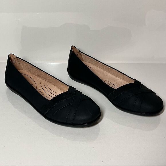 LifeStride Northern Leather Slip-on Flats Size: 9W - Picture 2 of 6